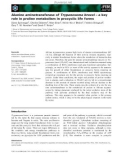 Báo cáo khoa học: Alanine aminotransferase of Trypanosoma brucei – a key role in proline metabolism in procyclic life forms