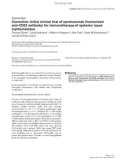 Báo cáo y học: Correction: Initial clinical trial of epratuzumab (humanized anti-CD22 antibody) for immunotherapy of systemic lupus erythematosus