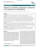 Báo cáo y học: Predictors of switching antipsychotic medications in the treatment of schizophrenia