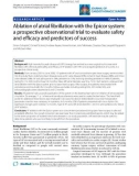 Báo cáo y học: Ablation of atrial fibrillation with the Epicor system: a prospective observational trial to evaluate safety and efficacy and predictors of success