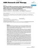 Báo cáo y học: Sub-optimal CD4 reconstitution despite viral suppression in an urban cohort on Antiretroviral Therapy (ART) in sub-Saharan Africa: Frequency and clinical significance