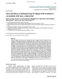 Báo cáo y học: Safety and efficacy of undenatured type II collagen in the treatment of osteoarthritis of the knee: a clinical trial