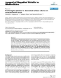 Báo cáo khoa hoc: Searching for plasticity in dissociated cortical cultures on multi-electrode arrays