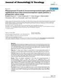 báo cáo khoa học: Plasma protein C levels in immunocompromised septic patients are significantly lower than immunocompetent septic patients: a prospective cohort study