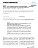 Báo cáo y học: Green tea (Camellia sinensis) and cancer prevention: a systematic review of randomized trials and epidemiological studies