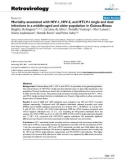 Báo cáo y học: Mortality associated with HIV-1, HIV-2, and HTLV-I single and dual infections in a middle-aged and older population in Guinea-Bissau