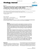 Báo cáo khoa học: The C-terminal sequence of the large hepatitis delta antigen is variable but retains the ability to bind clathrin