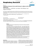 Báo cáo y học: Open Access Long-term clearance from small airways in subjects with ciliary dysfunction