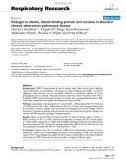 Báo cáo y học: Open Access Changes in elastin, elastin binding protein and versican in alveoli in chronic obstructive pulmonary disease