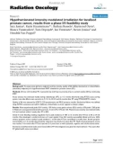 Báo cáo khoa học: Hypofractionated intensity modulated irradiation for localized prostate cancer, results from a phase I/II feasibility study