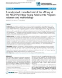 Báo cáo y học: A randomised controlled trial of the efficacy of the ABCD Parenting Young Adolescents Program: rationale and methodology