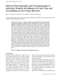 Báo cáo khoa học: Infrared Thermography and Ultrasonography to Indirectly Monitor the Inﬂuence of Liner Type and Overmilking on Teat Tissue Recovery