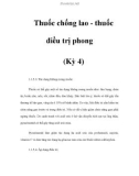 Thuốc chống lao - thuốc điều trị phong (Kỳ 4)