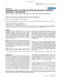 Báo cáo y học: Unloading work of breathing during high-frequency oscillatory ventilation: a bench study