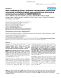 Báo cáo khoa học: High frequency oscillatory ventilation compared with conventional mechanical ventilation in adult respiratory distress syndrome: a randomized controlled trial