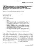 Báo cáo y học: High frequency oscillatory ventilation attenuates the activation of alveolar macrophages and neutrophils in lung injury