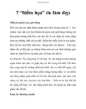 7 “hiểm họa” do làm đẹp