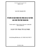 Luận văn Thạc sĩ Luật học: Tổ chức và hoạt động của Công an xã, thị trấn - Qua thực tiễn tỉnh Thanh Hóa