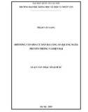 Luận văn Thạc sĩ Lịch sử: Đời sống văn hóa cư dân Ba Làng An (Quảng Ngãi ) - Truyền thống và hiện đại