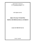 Luận án Tiến sĩ Vật lí: Hiệu ứng hạt vô hướng trong mô hình Randall-Sundrum