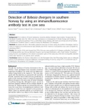 Báo cáo khoa học: Detection of Babesia divergens in southern Norway by using an immunofluorescence antibody test in cow sera