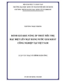 Luận văn Thạc sĩ Kinh tế: Đánh giá khả năng áp thuế tiêu thụ đặc biệt lên mặt hàng nước giải khát công nghiệp tại Việt Nam