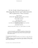 Báo cáo toán học: On the Doubly Reﬁned Enumeration of Alternating Sign Matrices and Totally Symmetric Self-Complementary Plane Partitions Tiago Fonseca