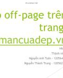 Seo off-page trên trang mancuadep.vn