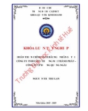 Khóa luận tốt nghiệp Quản trị kinh doanh: Hoàn thiện chính sách đãi ngộ nhân sự tại công ty TNHH MTV thương mại Thành Phát – Công ty Cổ phần Đường Quảng Ngãi