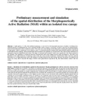 Báo cáo toán học: Preliminary measurement and simulation of the spatial distribution of the Morphogenetically Active Radiation (MAR) within an isolated tree canopy