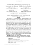 Báo cáo toán học: Constructions of representations of rank two semisimple Lie algebras with distributive lattices