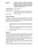 Báo cáo nghiên cứu nông nghiệp Improvement of Vietnam’s capacity for teaching and research in horticultural crop production including vegetables and seeds in order to enhance rural development, through the development of productive partnerships between research and training institutions in Vietnam and NSW Agriculture 