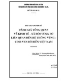 Đánh giá tổng quan về kinh tế- xã hội vùng bờ liên quan đến hệ thống vũng vịnh ven bờ biển Việt Nam