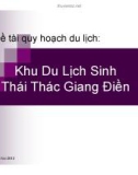 Tiểu luận: Khu Du Lịch Sinh Thái Thác Giang Điền