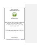 Luận văn Thạc sĩ Quản lý đất đai: Đánh giá công tác quản lý và sử dụng đất đối với các tổ chức trên địa bàn thành phố Cẩm Phả, tỉnh Quảng Ninh giai đoạn 2016 - 2018