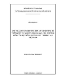 Luận văn Thạc sĩ Kinh tế: Các nhân tố ảnh hưởng đến mức độ công bố thông tin tự nguyện trên báo cáo thường niên của hệ thống ngân hàng thương mại Việt Nam