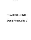 TEAM BUILDING Dạng Hoạt Động 2