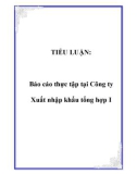 TIỂU LUẬN: Báo cáo thực tập tại Công ty Xuất nhập khẩu tổng hợp I