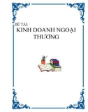 Đề tài kinh doanh ngoại thương