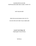 Luận văn Thạc sĩ Văn học: Hình ảnh nam nhi trong sáng tác của Nguyễn Công Trứ nhìn từ quan điểm giới