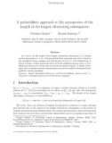 Báo cáo toán học: A probabilistic approach to the asymptotics of the length of the longest alternating subsequence