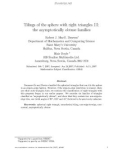 Báo cáo toán học: Tilings of the sphere with right triangles III: the asymptotically obtuse families