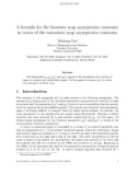 Báo cáo toán học: A formula for the bivariate map asymptotics constants in terms of the univariate map asymptotics constants