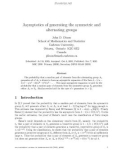 Báo cáo toán học: Asymptotics of generating the symmetric and alternating groups