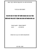 Tóm tắt Luận án Tiến sĩ Kinh tế: Thu hút đầu tư trực tiếp nước ngoài vào các tỉnh miền núi phía Bắc ở Cộng hòa dân chủ nhân dân Lào