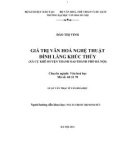 Luận văn Thạc sĩ Văn hóa học: Giá trị văn hóa nghệ thuật đình làng Khúc Thủy (xã Cự Khê - huyện Thanh Oai - thành phố Hà Nội)