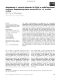 Báo cáo khoa học: Abundance of intrinsic disorder in SV-IV, a multifunctional androgen-dependent protein secreted from rat seminal vesicle