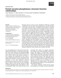 Báo cáo khoa học: Protein tyrosine phosphatases: structure–function relationships