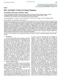 Báo cáo y học: Risk and Benefit of Drug Use During Pregnancy