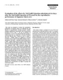 Báo cáo khoa học: Evaluation of the effect of a 3rd GnRH injection administered six days after the 2nd GnRH injection of Ovsynch on the reproductive performance of Japanese black cows